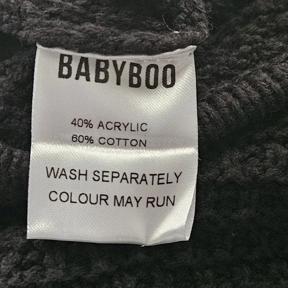 Babyboo Arabella Black Crochet Knit Halter Midi Dress Side Cutouts Women Small - Picture 10 of 11